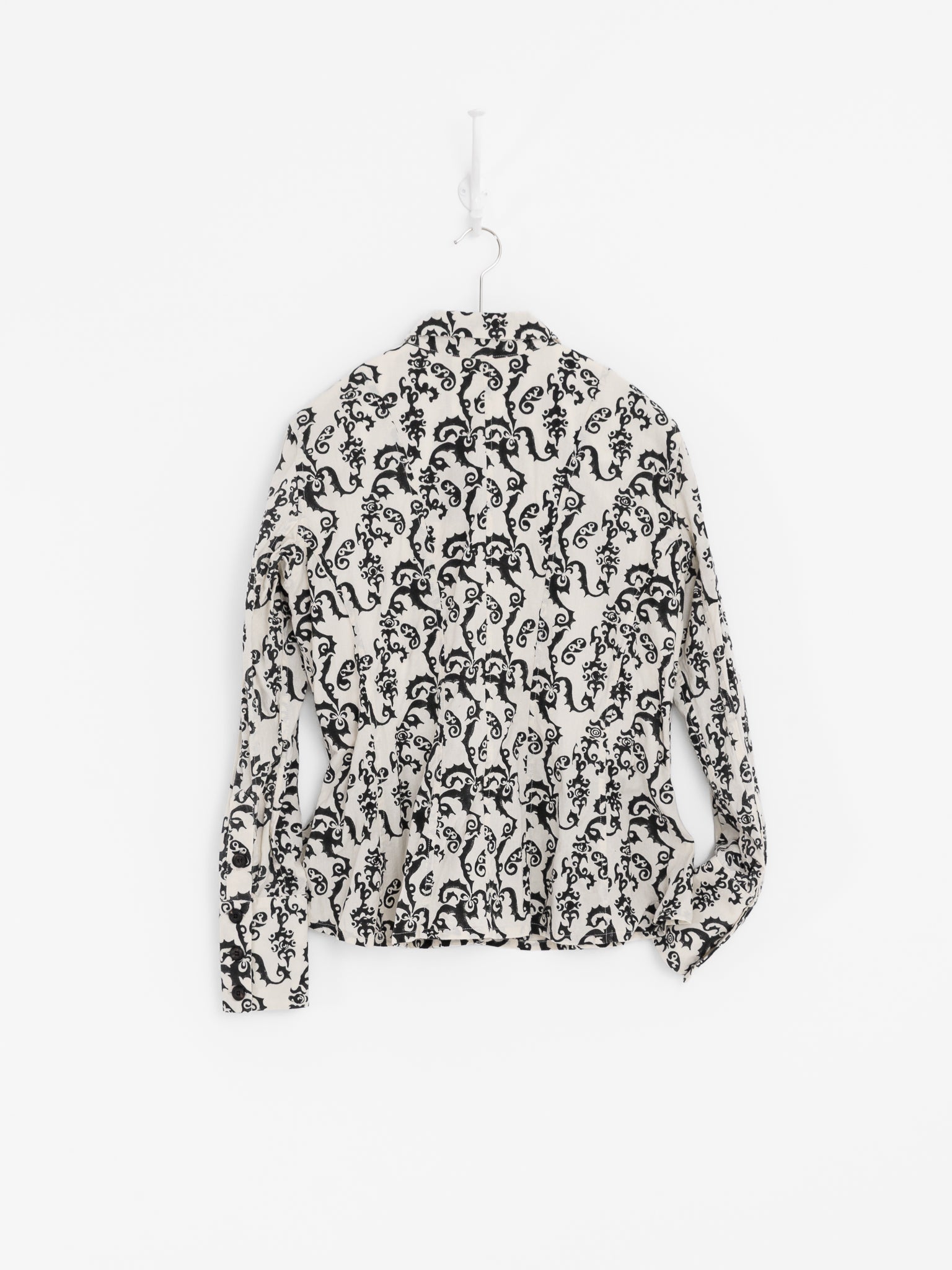 John Alexander Skelton Moon Shirt in Cream & Black - JOHN ALEXANDER SKELTON at Worthwhile - shop TOP