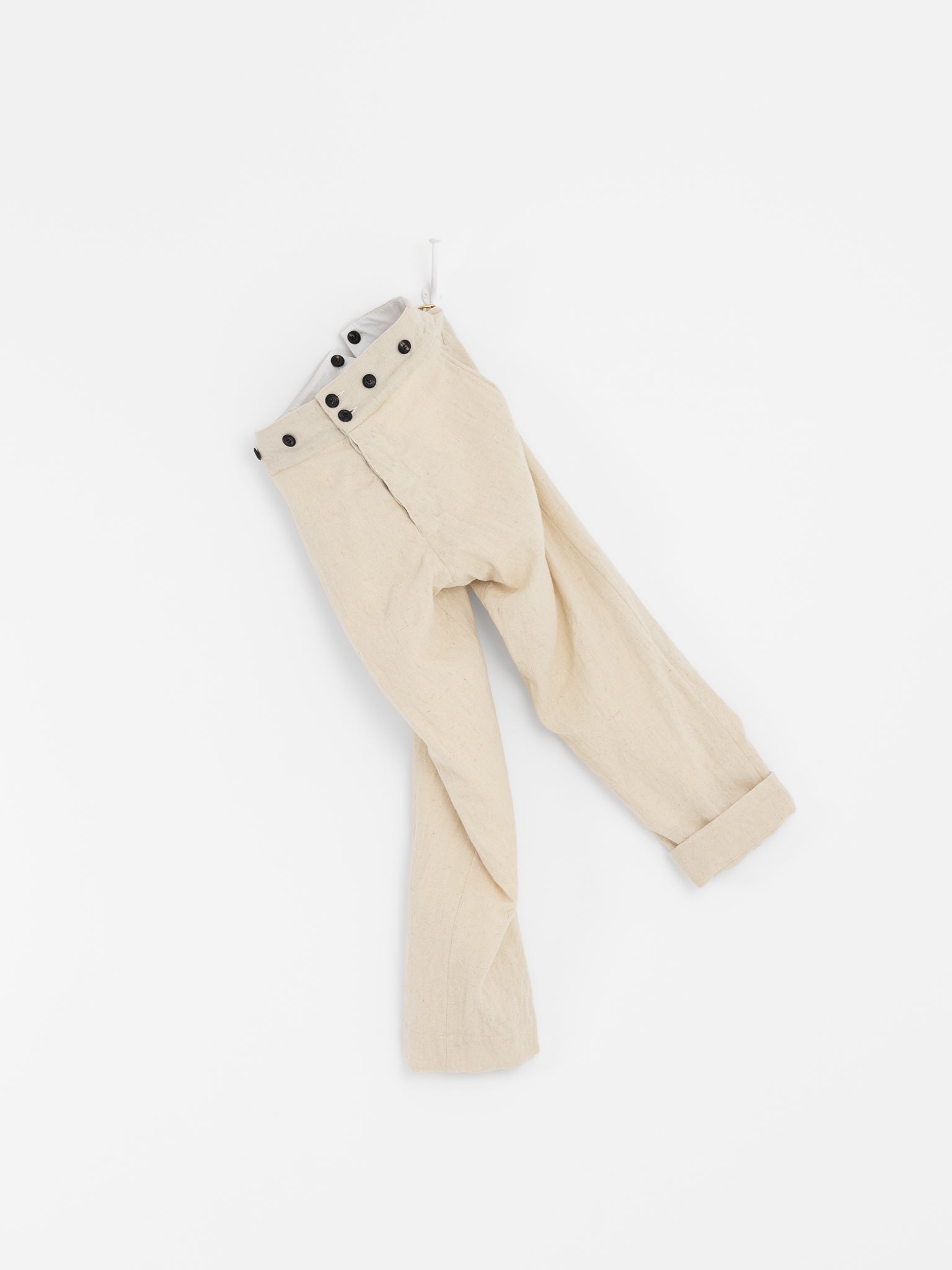 John Alexander Skelton Dibner Trouser in Cream - JOHN ALEXANDER SKELTON at Worthwhile - shop PANT