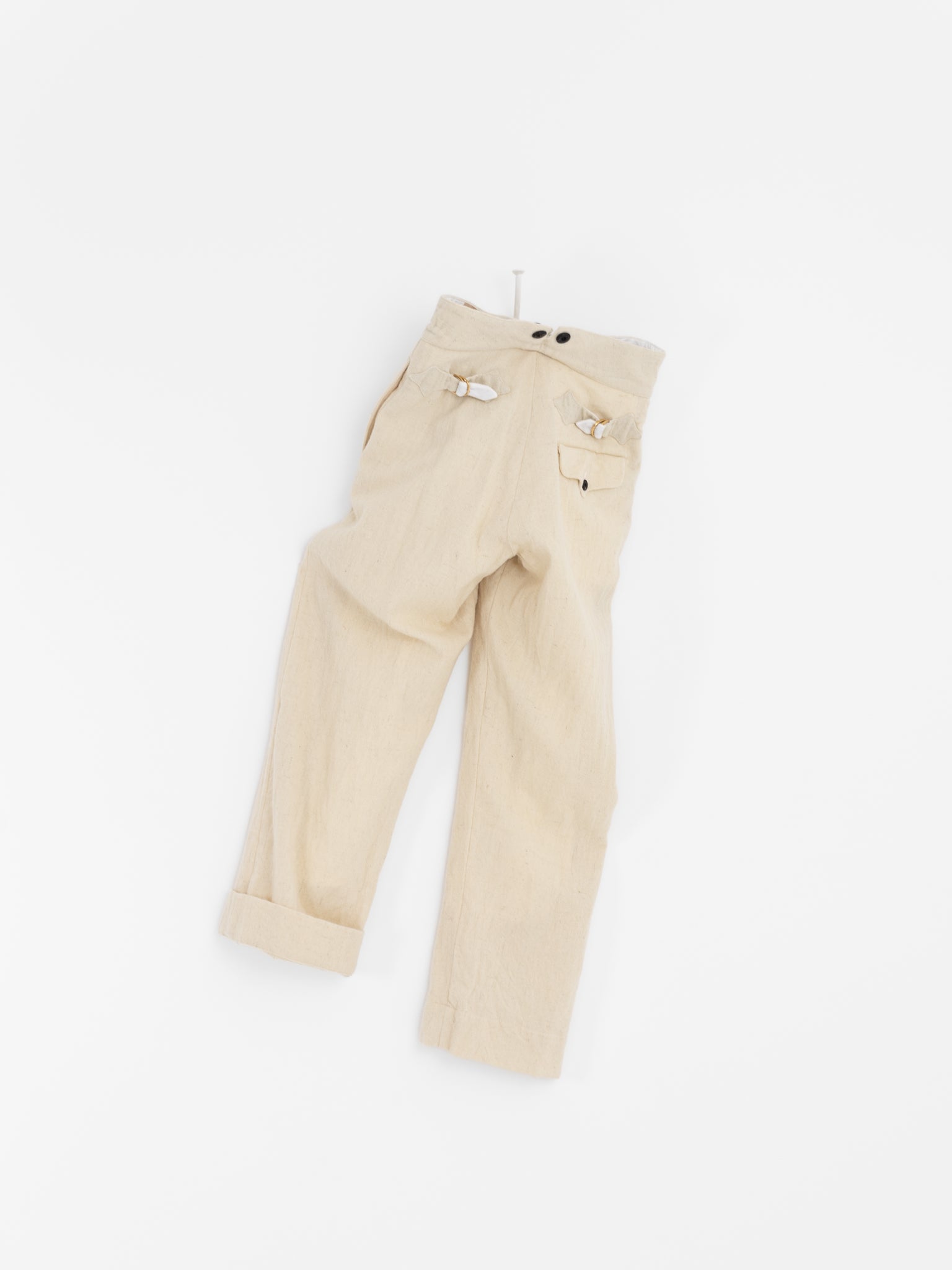 John Alexander Skelton Dibner Trouser in Cream - JOHN ALEXANDER SKELTON at Worthwhile - shop PANT