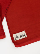 John Alexander Skelton Mashru Scarf in Red - JOHN ALEXANDER SKELTON at Worthwhile