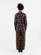 John Alexander Skelton Equinox Shirt in Blue/Brown/Cream Print - JOHN ALEXANDER SKELTON at Worthwhile
