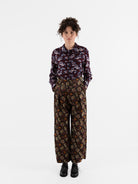 John Alexander Skelton Equinox Shirt in Blue/Brown/Cream Print - JOHN ALEXANDER SKELTON at Worthwhile