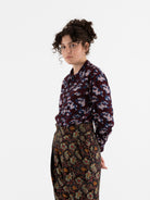 John Alexander Skelton Equinox Shirt in Blue/Brown/Cream Print - JOHN ALEXANDER SKELTON at Worthwhile