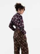 John Alexander Skelton Equinox Shirt in Blue/Brown/Cream Print - JOHN ALEXANDER SKELTON at Worthwhile