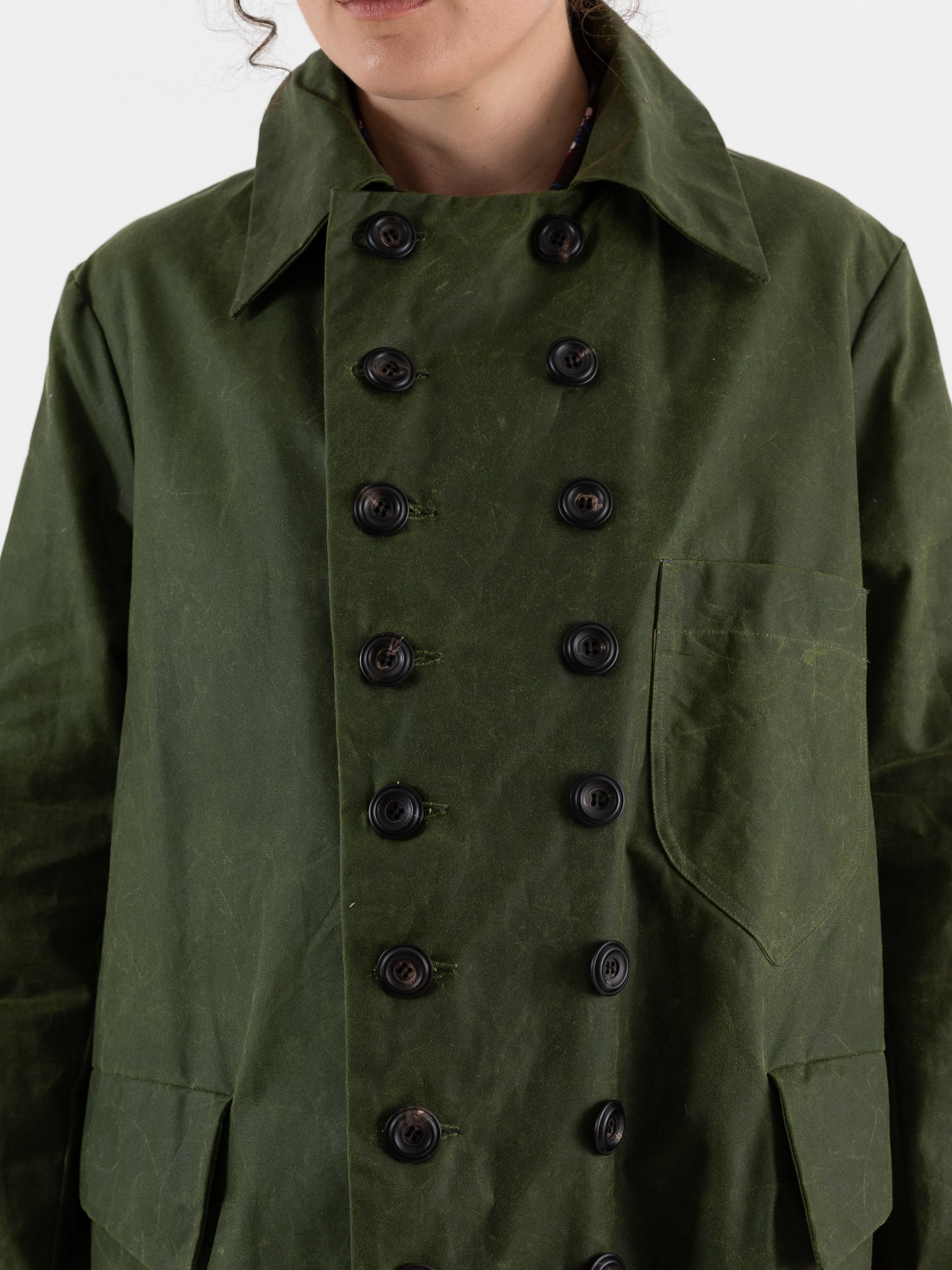 John Alexander Skelton Erskine Coat in Green - JOHN ALEXANDER SKELTON at Worthwhile