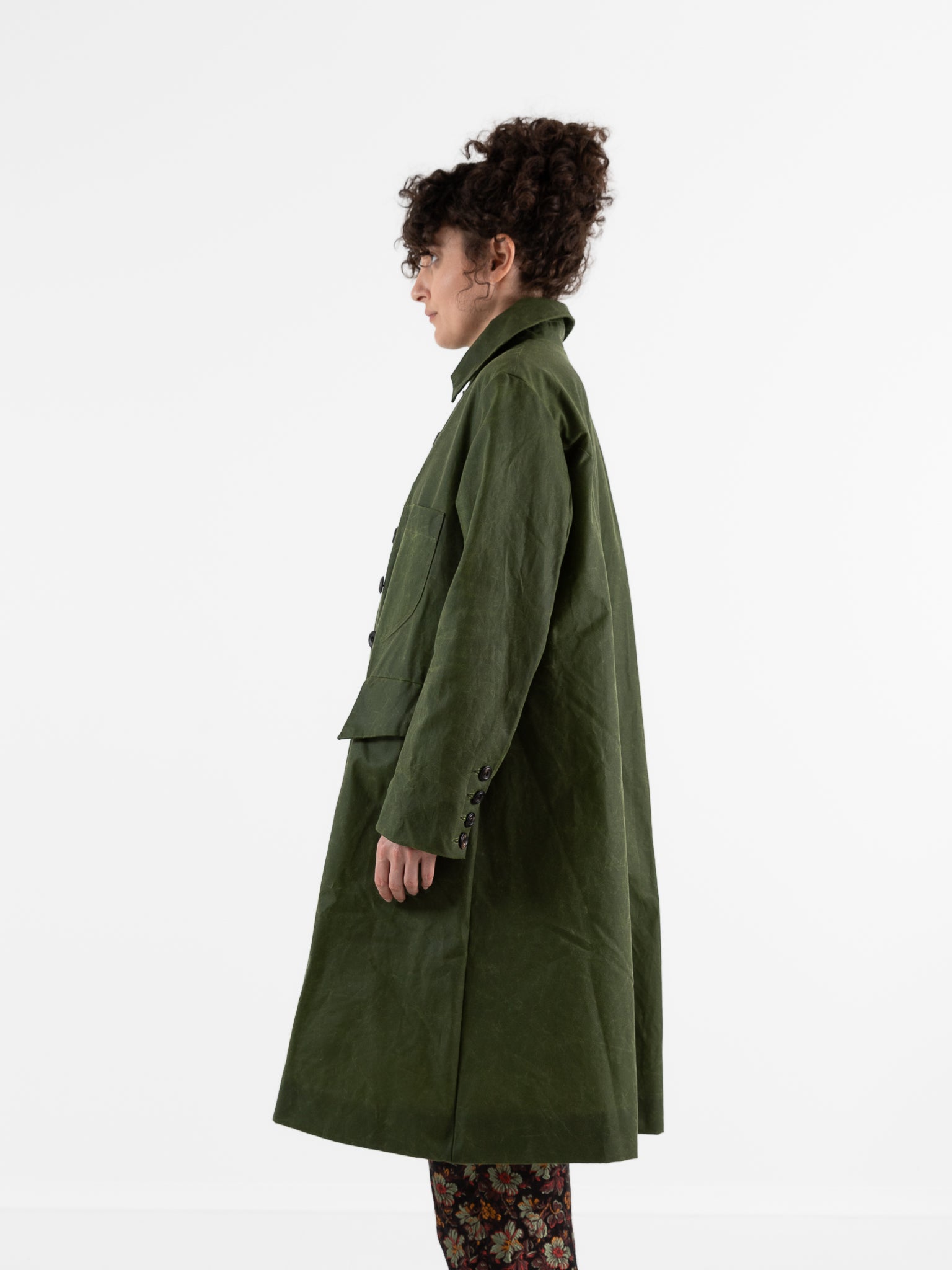 John Alexander Skelton Erskine Coat in Green - JOHN ALEXANDER SKELTON at Worthwhile