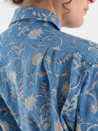 John Alexander Skelton Clink Shirt in Blue/White - JOHN ALEXANDER SKELTON at Worthwhile