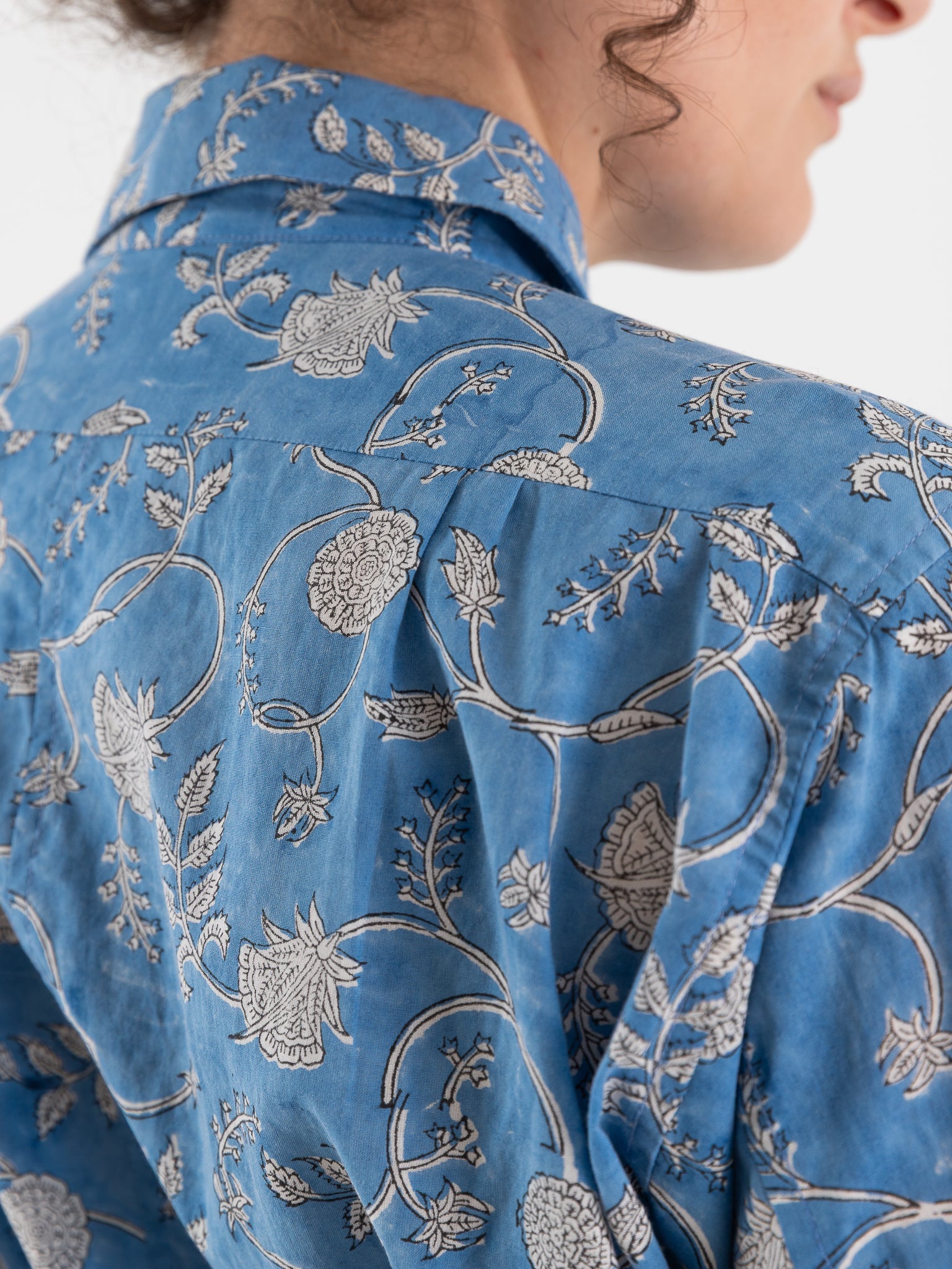 John Alexander Skelton Clink Shirt in Blue/White - JOHN ALEXANDER SKELTON at Worthwhile