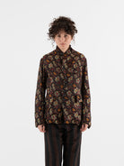 John Alexander Skelton Horace Jacket in Black & Floral Silk - JOHN ALEXANDER SKELTON at Worthwhile
