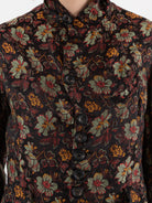 John Alexander Skelton Horace Jacket in Black & Floral Silk - JOHN ALEXANDER SKELTON at Worthwhile