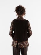 John Alexander Skelton Heavy Stitch Waistcoat in Dark Brown - JOHN ALEXANDER SKELTON at Worthwhile