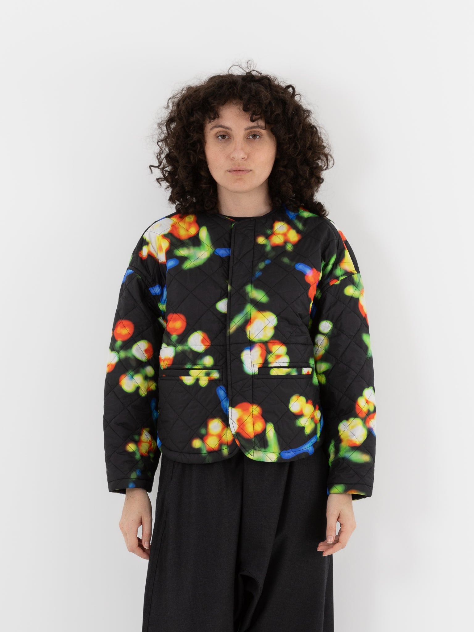 Konrad Irmi Jacket in Blurred Flower & Black - KONRAD at Worthwhile - shop JACKET