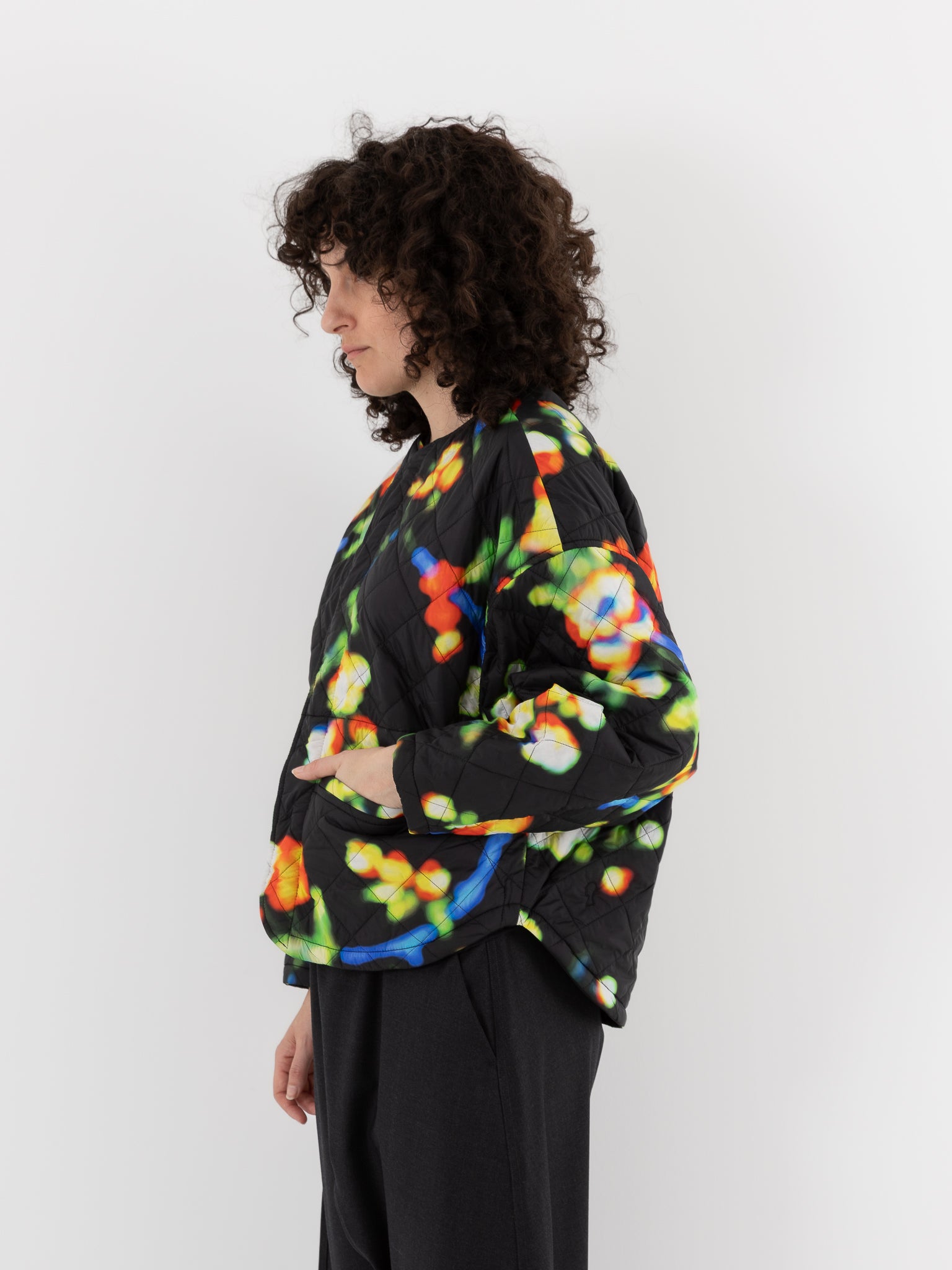 Konrad Irmi Jacket in Blurred Flower & Black - KONRAD at Worthwhile - shop JACKET