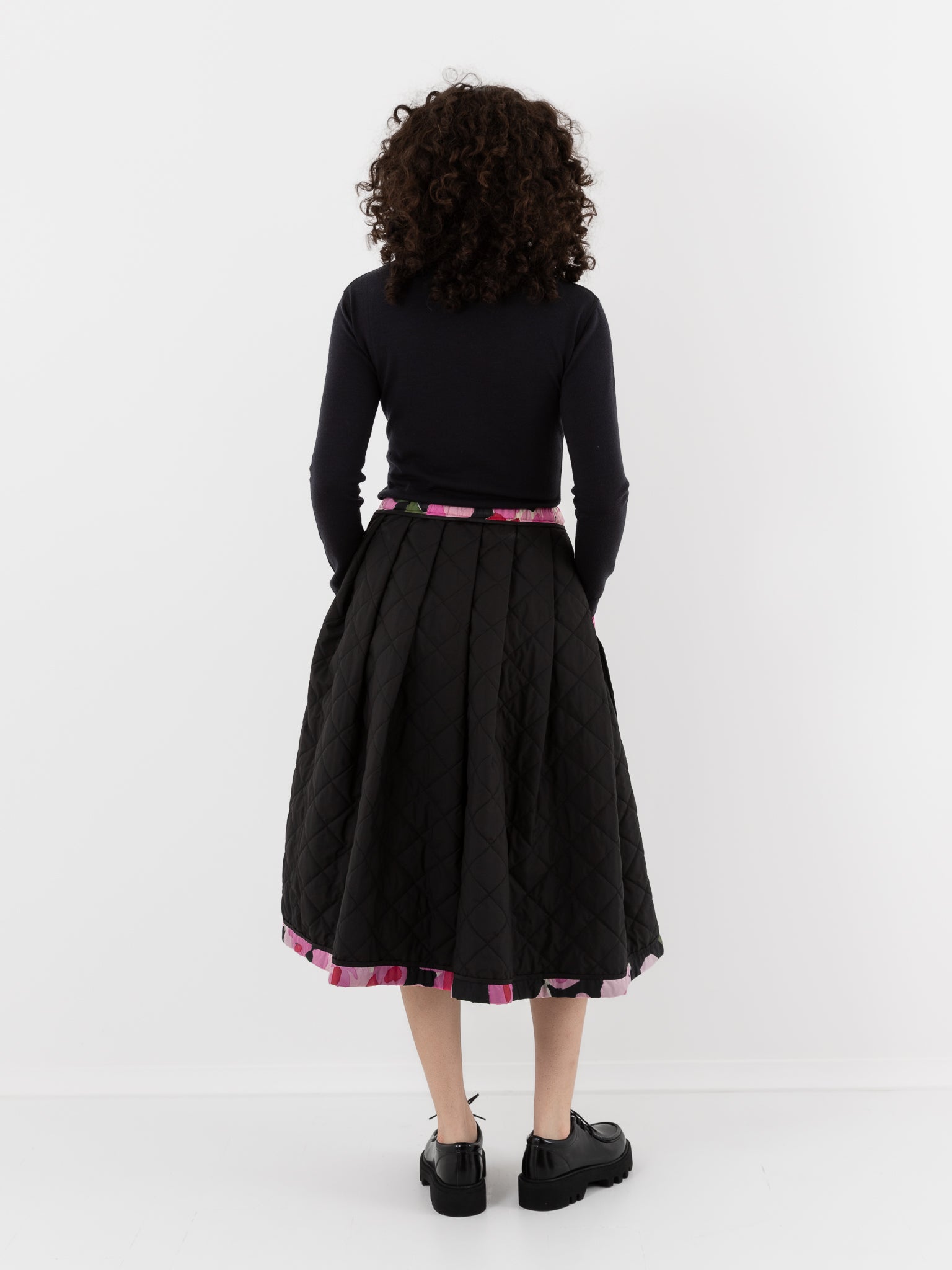 Konrad Sonia Skirt in Pink Roses & Black - KONRAD at Worthwhile - shop JACKET