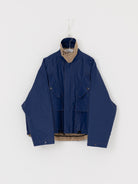Konrad Florian Reversible Coated Linen Jacket in Natural & Delft - KONRAD at Worthwhile - shop COAT