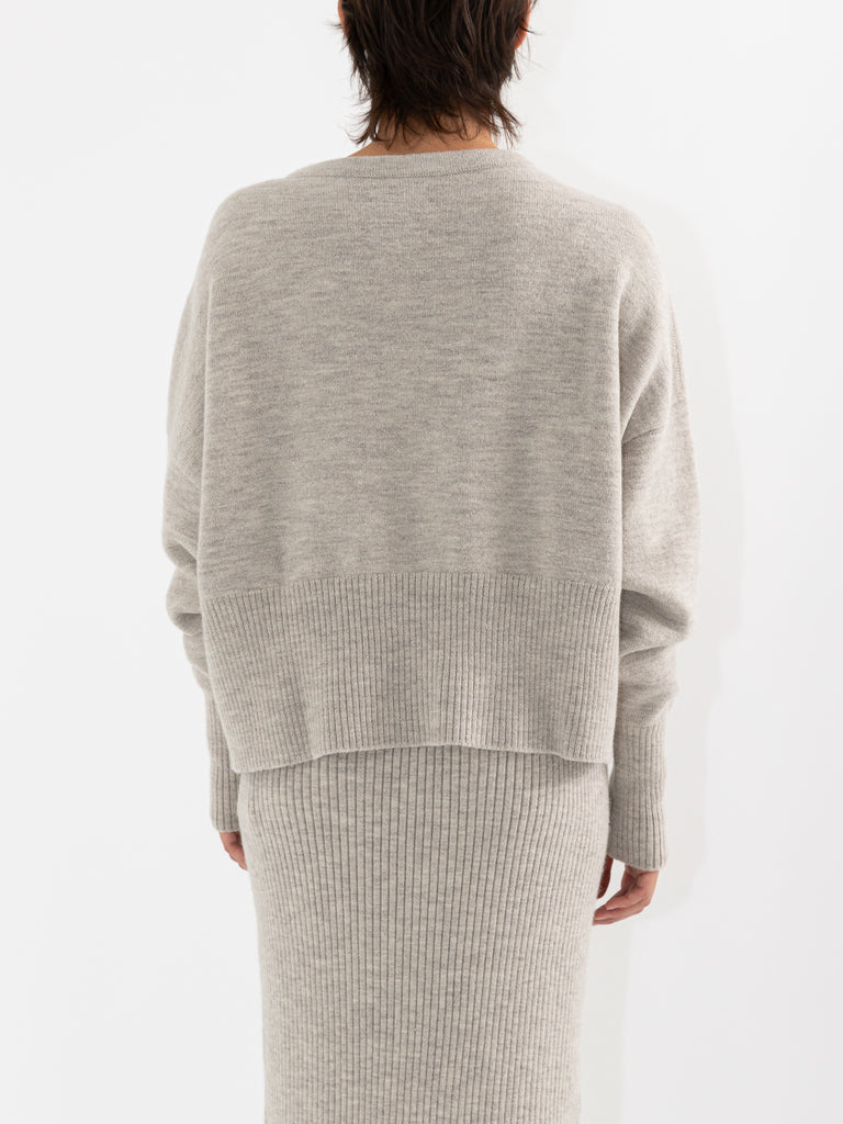 Lauren Manoogian High Waist Crewneck, Carrara - Worthwhile