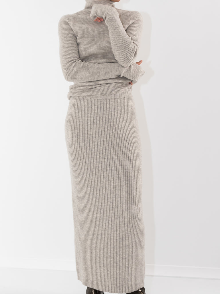 Lauren Manoogian Rib Tube Skirt, Carrara - Worthwhile