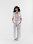 Llea Blue Sailor Pant in White - LLEA BLUE at Worthwhile - shop PANT