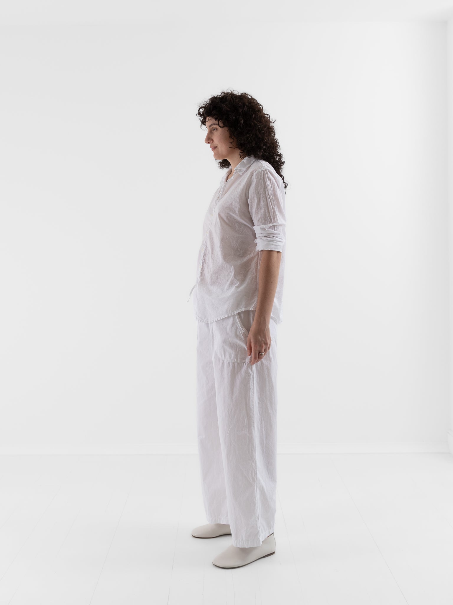 Llea Blue Sailor Pant in White - LLEA BLUE at Worthwhile - shop PANT