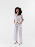 Llea Blue Sailor Pant in White - LLEA BLUE at Worthwhile - shop PANT