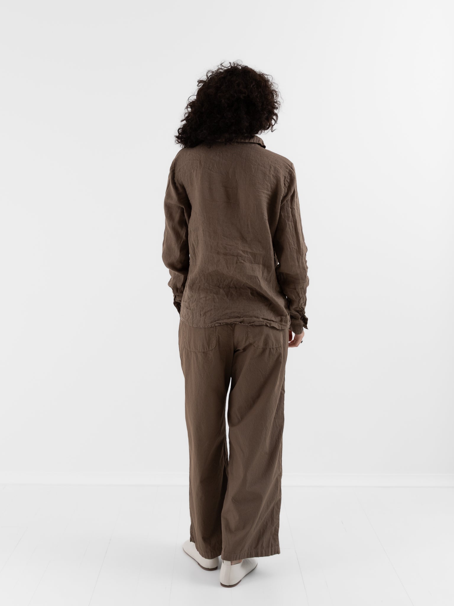 Llea Blue Dorie Shirt in Bark - LLEA BLUE at Worthwhile - shop TOP