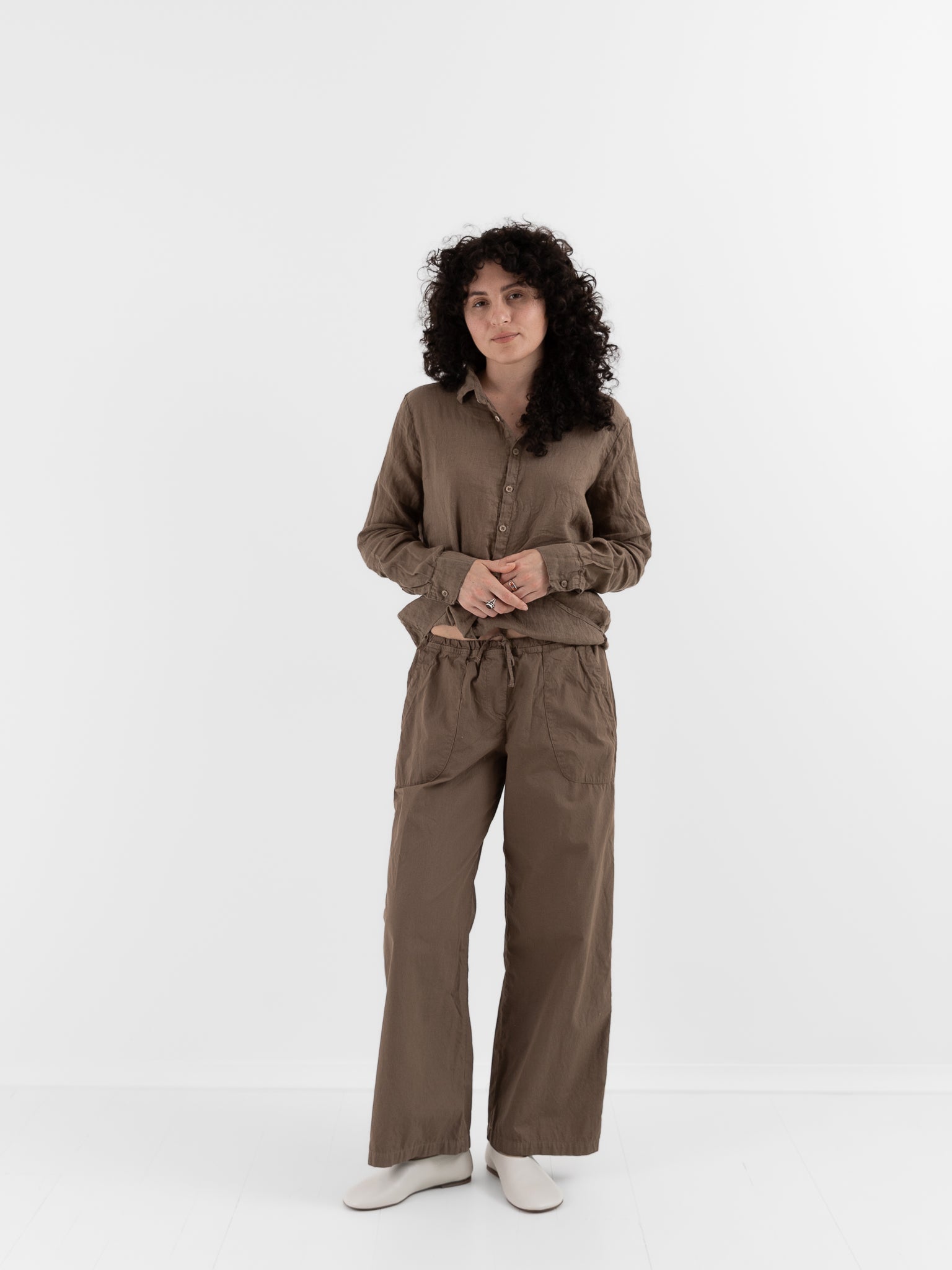 Llea Blue Sailor Pant in Bark - LLEA BLUE at Worthwhile - shop PANT
