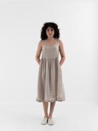 Llea Blue Vivian Dress in Oat - LLEA BLUE at Worthwhile - shop DRESS