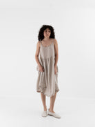 Llea Blue Vivian Dress in Oat - LLEA BLUE at Worthwhile - shop DRESS