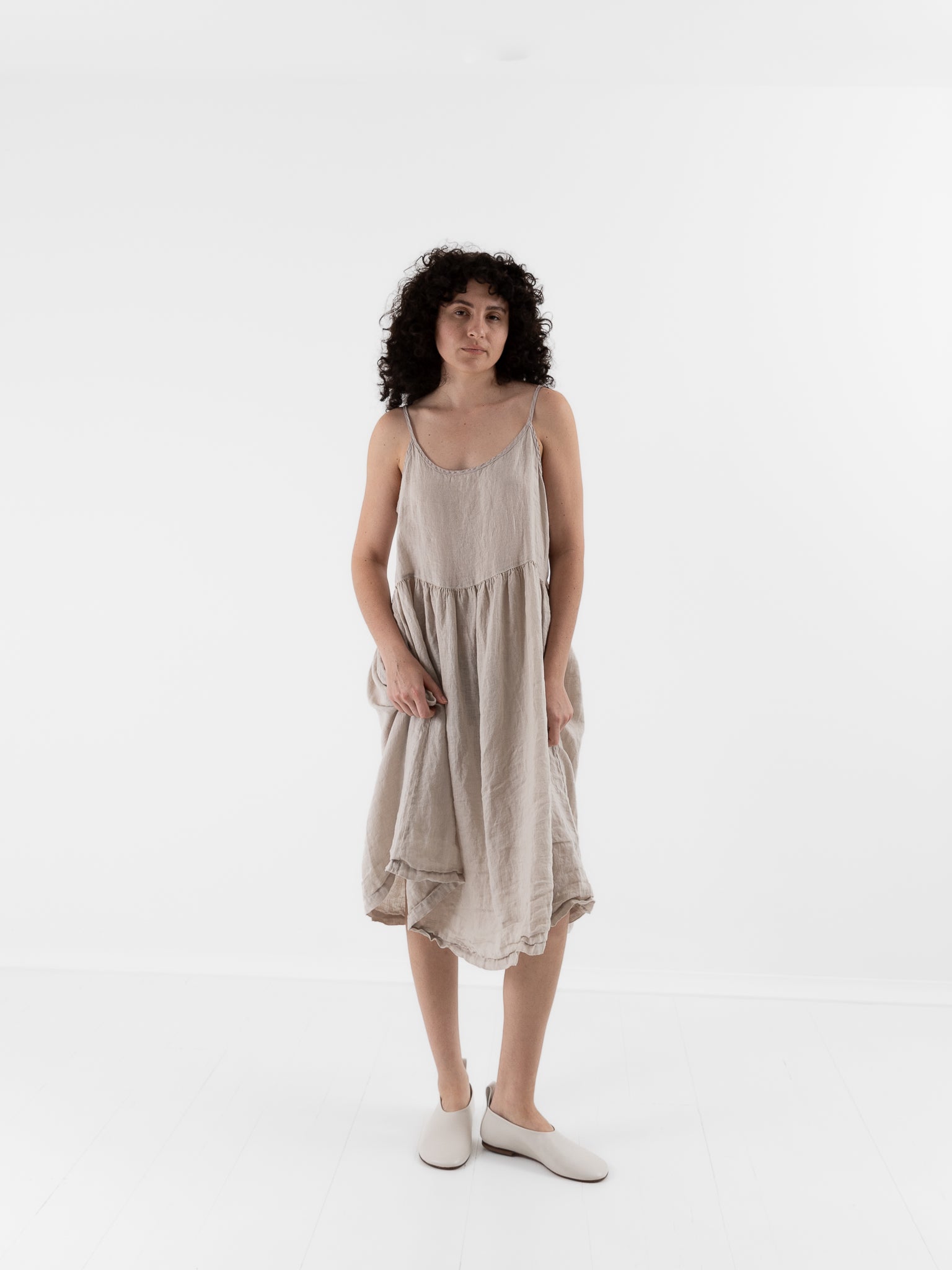 Llea Blue Vivian Dress in Oat - LLEA BLUE at Worthwhile - shop DRESS