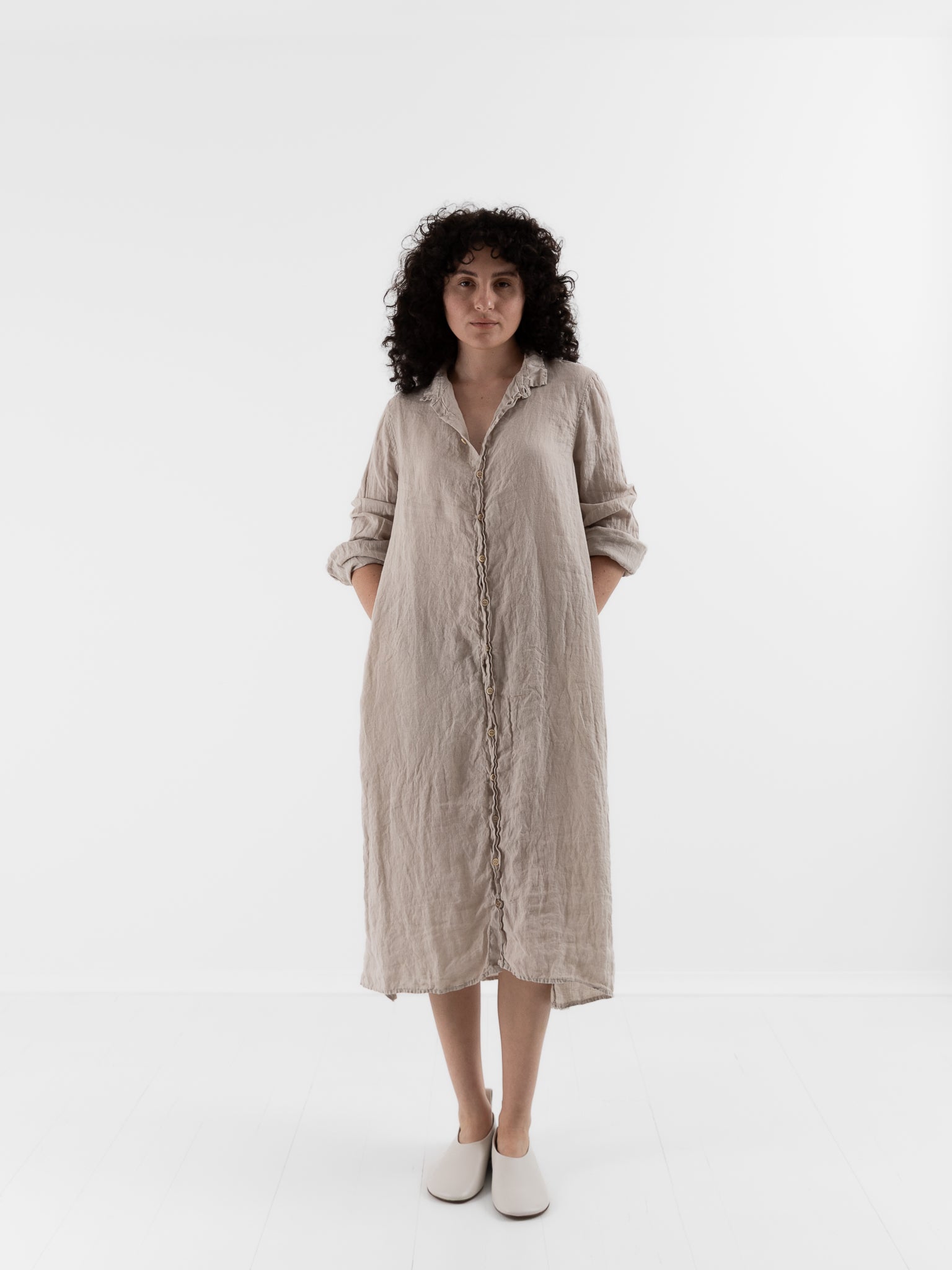 Llea Blue Frankie Dress in Oat - LLEA BLUE at Worthwhile - shop DRESS