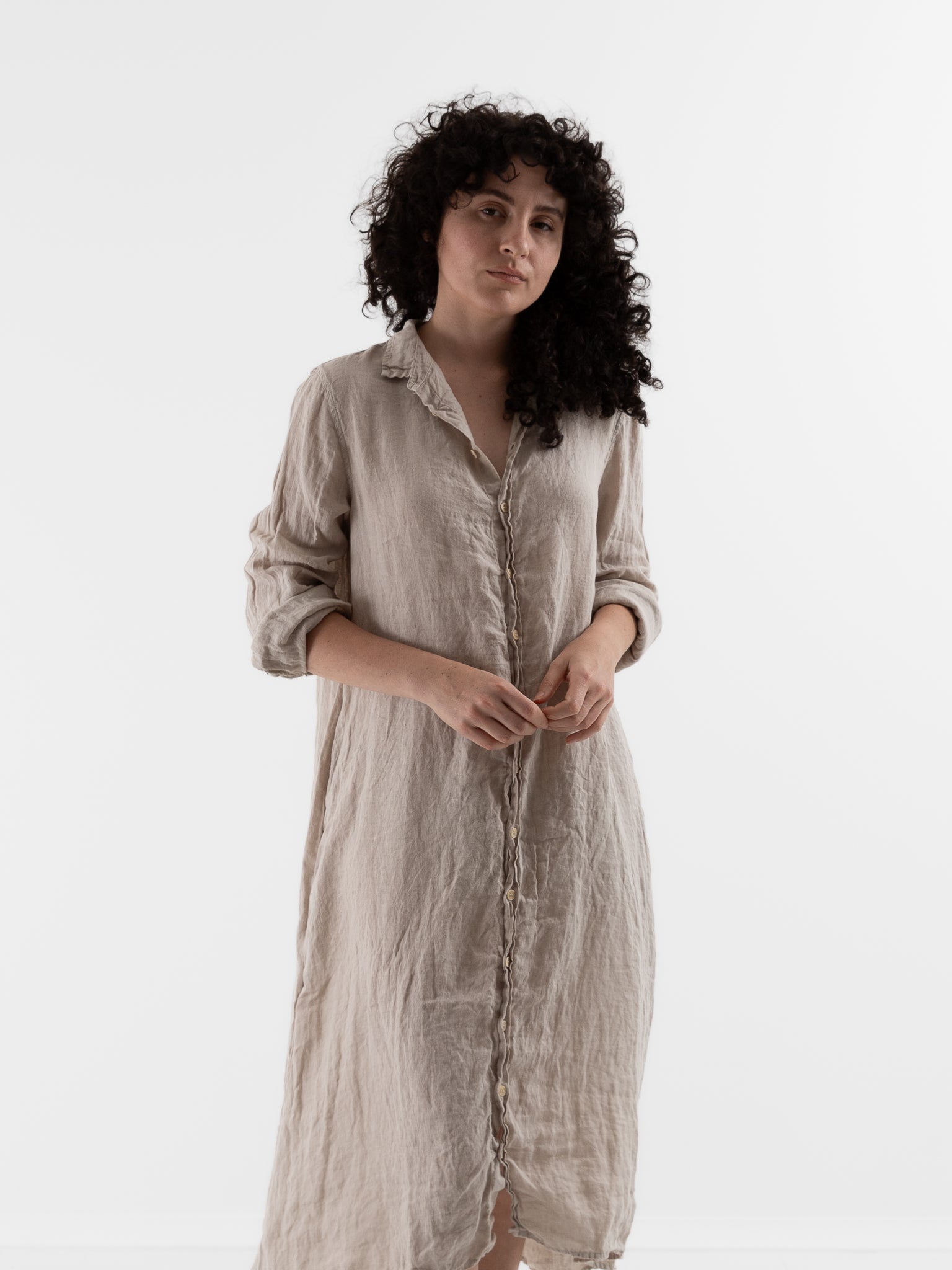 Llea Blue Frankie Dress in Oat - LLEA BLUE at Worthwhile - shop DRESS