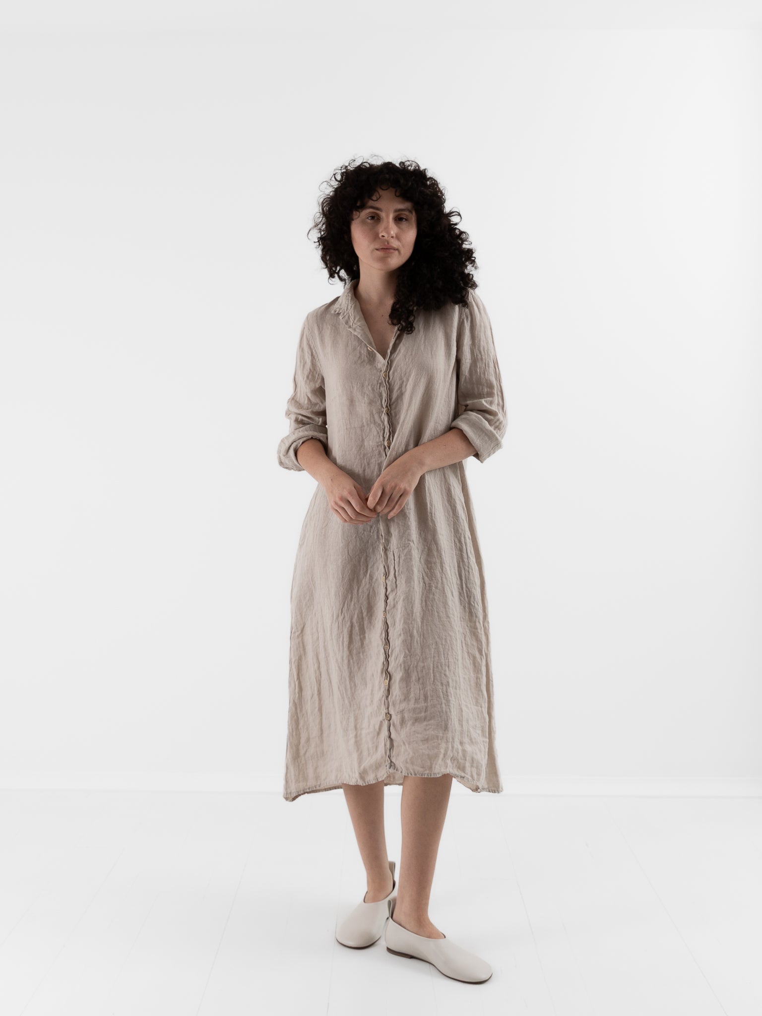 Llea Blue Frankie Dress in Oat - LLEA BLUE at Worthwhile - shop DRESS