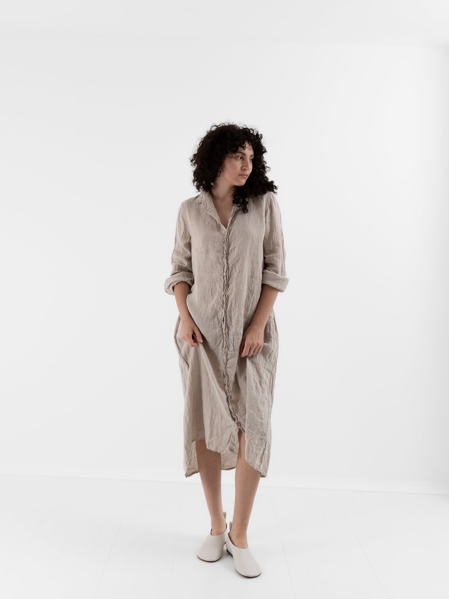 Llea Blue Frankie Dress in Oat - LLEA BLUE at Worthwhile - shop DRESS