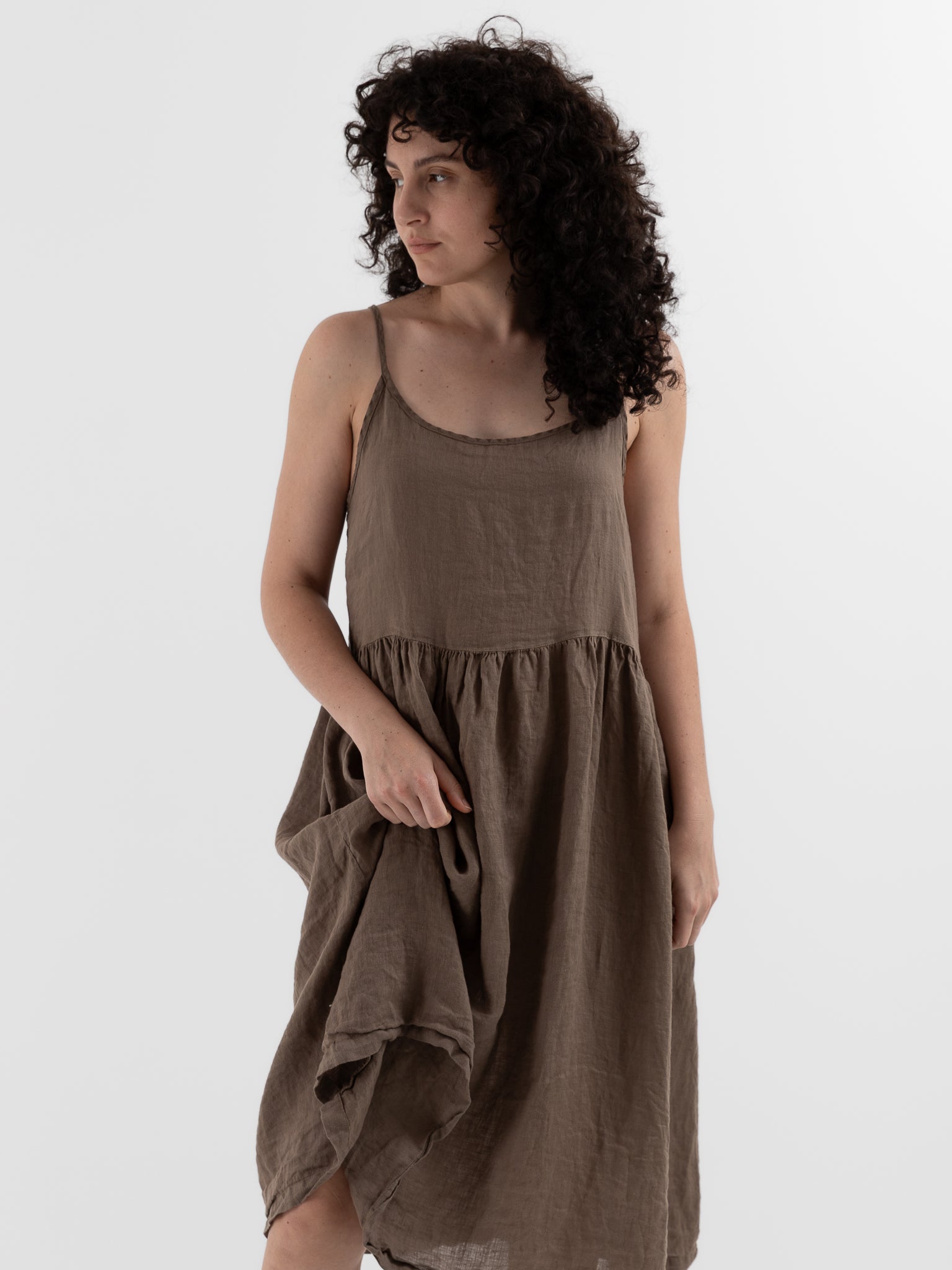 Llea Blue Vivan Dress in Bark - LLEA BLUE at Worthwhile - shop DRESS