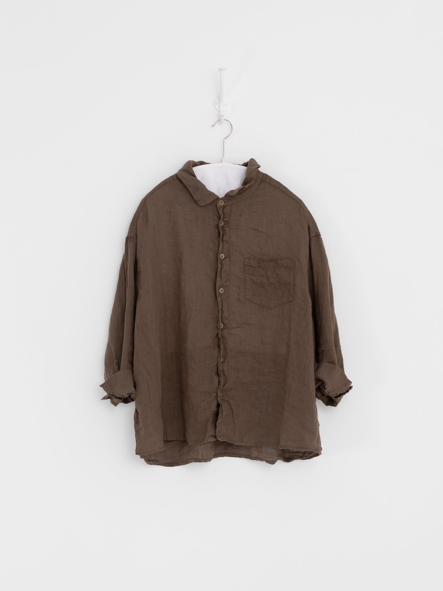 Llea Blue Aven Shirt in Bark - LLEA BLUE at Worthwhile - shop TOP