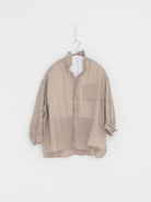 Llea Blue Aven Shirt in Oat - LLEA BLUE at Worthwhile - shop TOP