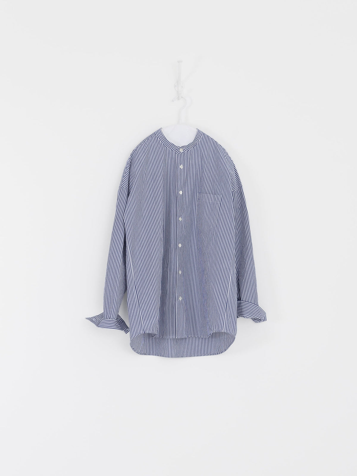 Makié Charlie Shirt in Navy Stripe - MAKIE at Worthwhile - shop TOP