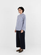 Makié Charlie Shirt in Navy Stripe - MAKIE at Worthwhile - shop TOP