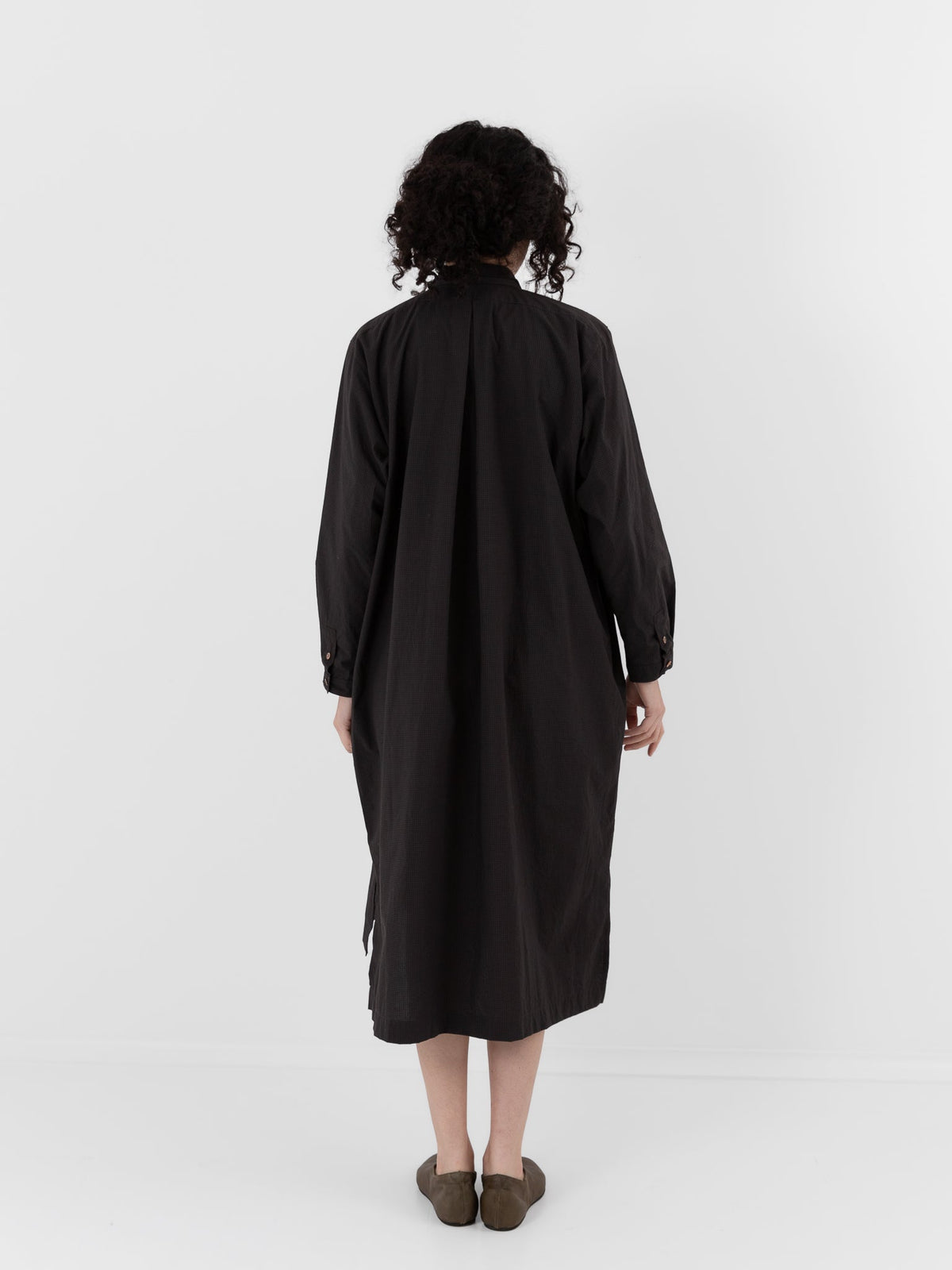 Makié Cleo Dress in Charcoal Check - MAKIE at Worthwhile - shop DRESS