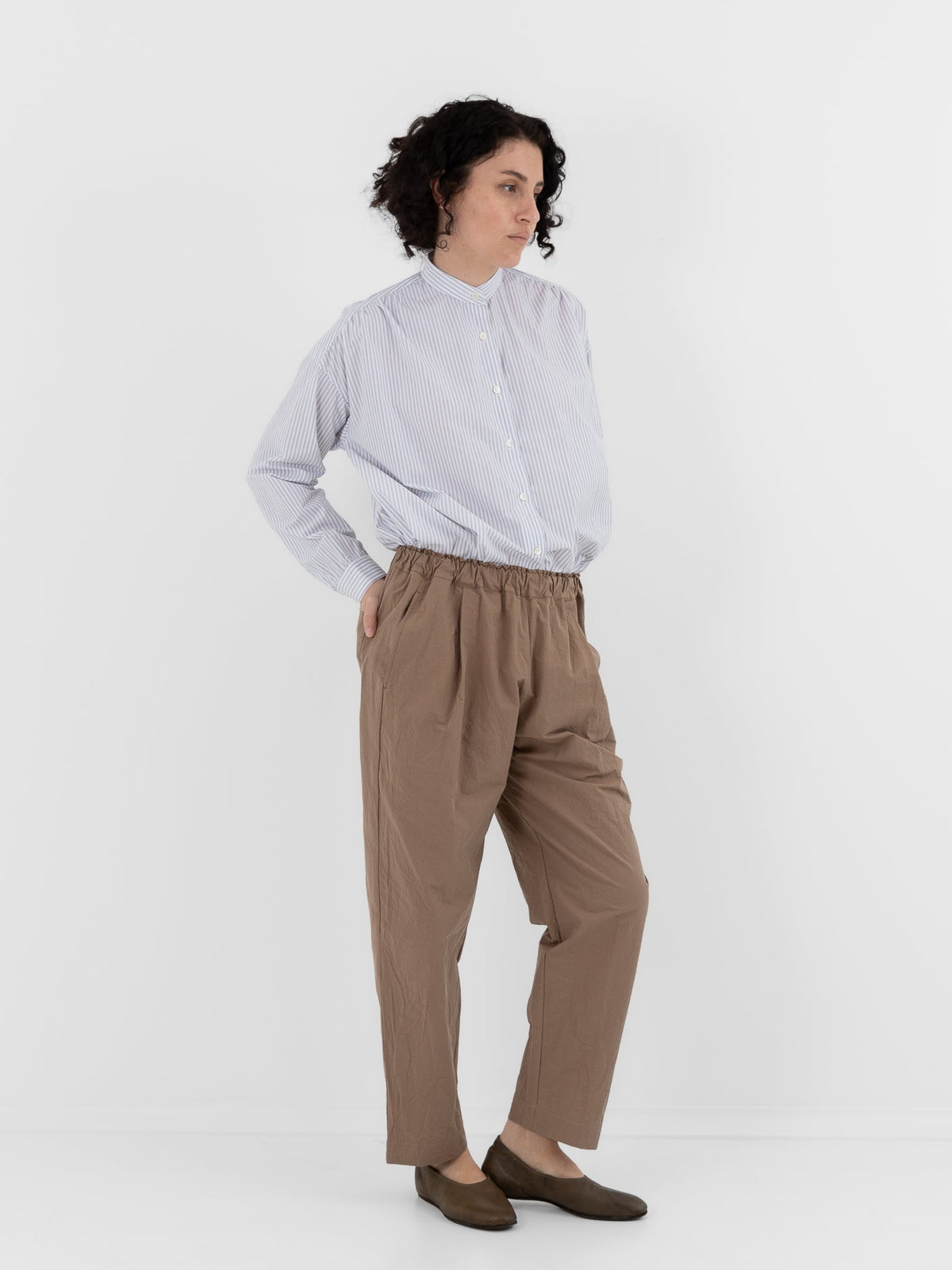 Makié Kairi Pant in Beige - MAKIE at Worthwhile - shop PANT