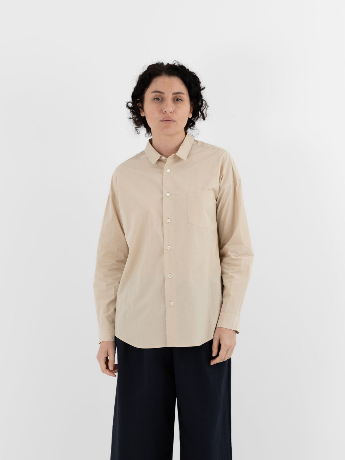 Makié Kate Shirt in Cream - MAKIE at Worthwhile - shop TOP