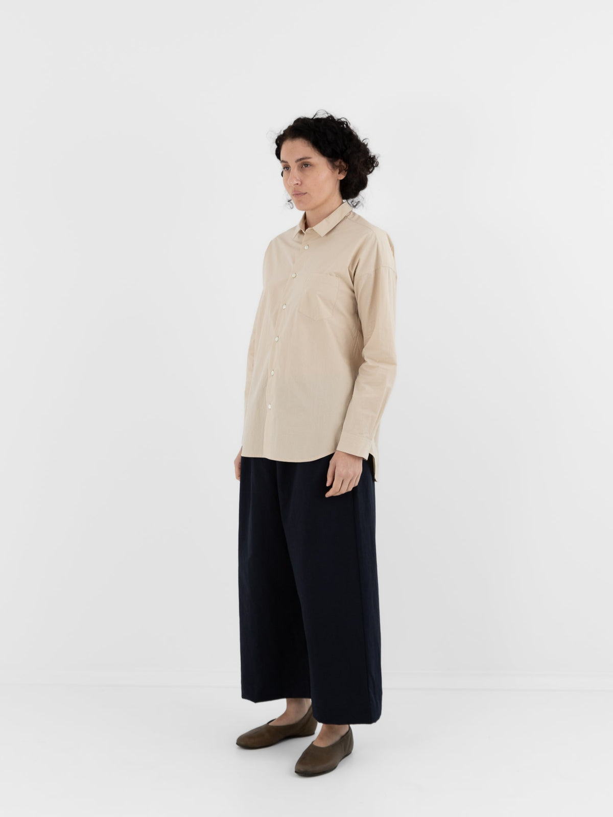 Makié Kate Shirt in Cream - MAKIE at Worthwhile - shop TOP