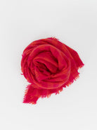 Makié Medium Check Scarf in Pink/Orange - MAKIE at Worthwhile - shop SCARF