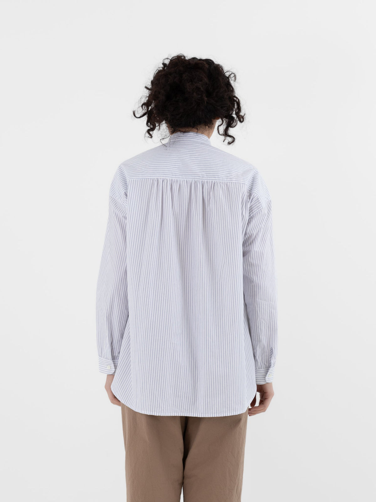 Makié Reece Blouse in Blue Stripe - MAKIE at Worthwhile - shop TOP
