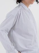 Makié Reece Blouse in Blue Stripe - MAKIE at Worthwhile - shop TOP