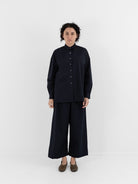 Makié Simple Shirt in Navy - MAKIE at Worthwhile - shop TOP