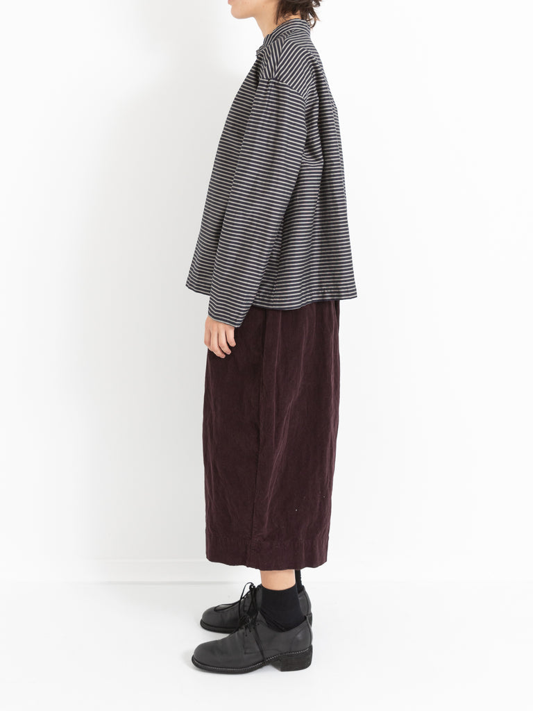 Manuelle Guibal Zadra Polo Top, Black Stripe - Worthwhile