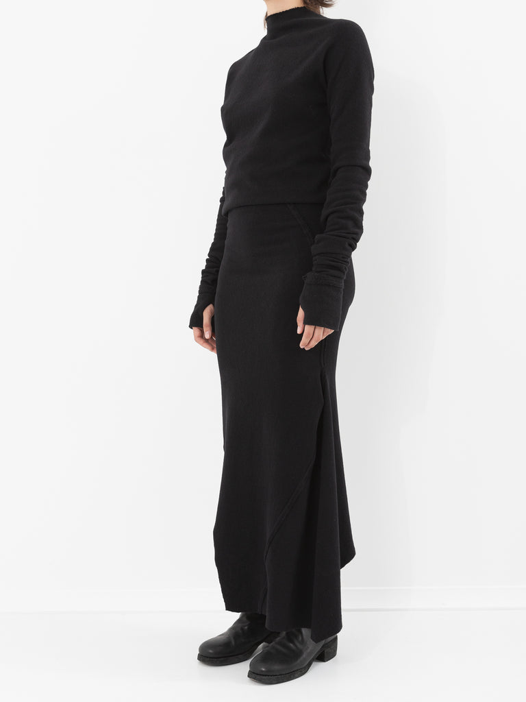 Marc LeBihan Knit Skirt, Black - Worthwhile