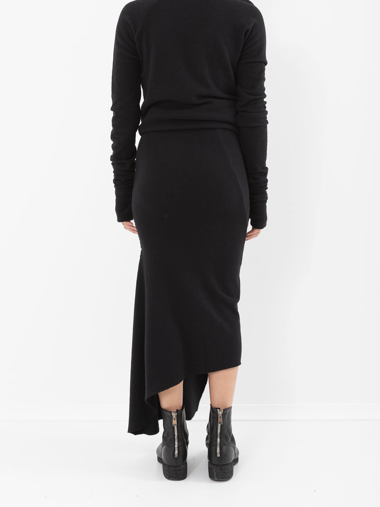 Marc LeBihan Knit Skirt, Black - Worthwhile