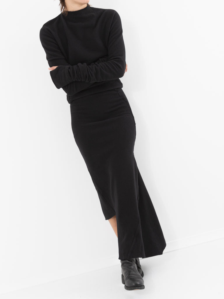 Marc LeBihan Knit Skirt, Black - Worthwhile
